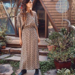 Christy Dawn Mia Dress | Noir Brocade | L